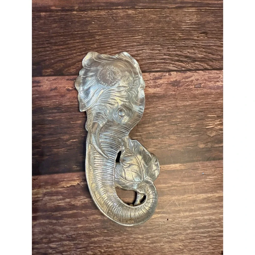 Arthur Court Aluminum Elephant Spoon Rest 1993
